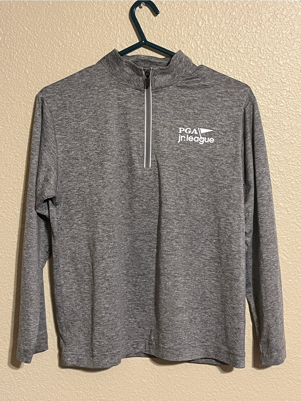Garb Boy’s L (Ages 9-10) Heather Gray Quarter Zip Performance Pullover
